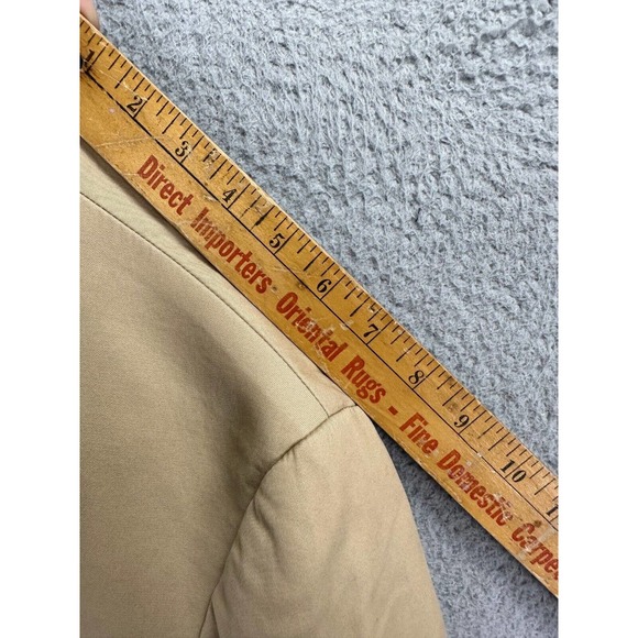 Polo Ralph Lauren Blazer Adult Extra Large Tan 3 Button Jacket Coat Pocket Mens - Picture 9 of 11